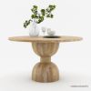 Picture of Bolsward Rustic Solid Wood Round Dining Table For 4