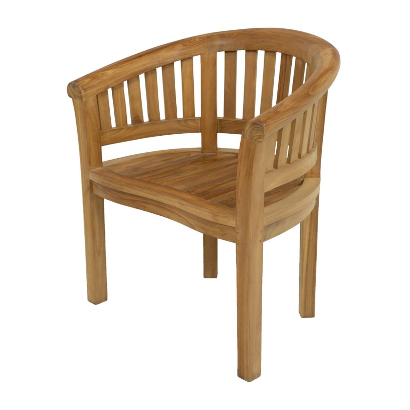 Picture of Luna Solid Teak Wood Banana Outdoor Chair