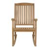 Picture of Lambert Solid Teak Wood Outdoor Rocking Chair