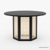 Picture of Varberg Solid Wood Cane Round Kitchen Table