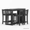 Picture of Marstrand Space Saving 4 Seater Kitchen Table Set with Storage Shelves