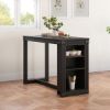 Picture of Marstrand Black Solid Wood Storage Kitchen Table