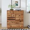 Picture of Marin Country Rustic Solid Wood 9 Drawer Bedroom Dresser