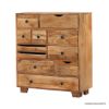 Picture of Marin Country Rustic Solid Wood 9 Drawer Bedroom Dresser