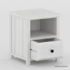 Picture of Thionville Solid Wood 1 Drawer Bedside Nightstand