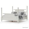 Picture of Hartlepool White Solid Wood Platform 4 Poster Bed