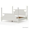 Picture of Hartlepool White Solid Wood Platform 4 Poster Bed