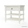 Picture of Hartlepool Natural Solid Wood 1 Drawer Bedroom Nightstand