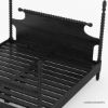 Picture of Moncton Black Solid Wood Platform Handcrafted 4 Poster Bed