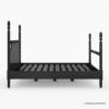 Picture of Moncton Black Solid Wood Platform Handcrafted 4 Poster Bed