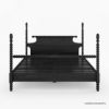 Picture of Moncton Black Solid Wood Platform Handcrafted 4 Poster Bed