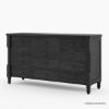 Picture of Moncton Black Solid Wood 12 Drawer Dresser