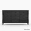 Picture of Moncton Black Solid Wood 12 Drawer Dresser