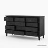 Picture of Moncton Black Solid Wood 12 Drawer Dresser