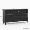 Picture of Moncton Black Solid Wood 12 Drawer Dresser