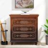 Picture of Coalinga Traditional Rustic Solid Wood 3 Drawer Small Dresser