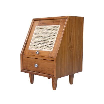 Picture of Groningen Rustic Mid-century Teak Wood End Table