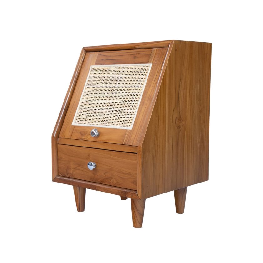 Picture of Groningen Rustic Mid-century Teak Wood End Table