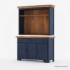 Picture of Pinole 2 Tone Farmhouse Kitchen Hutch Cabinet With Drawers