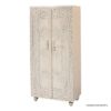 Picture of Ross Country Style Distressed Ornate Small Clothing Armoire