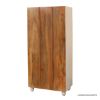 Picture of Ross Country Style Distressed Ornate Small Clothing Armoire