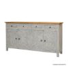Picture of Pleasanton Solid Wood Hand Carved 4 Drawer Long Sideboard Cabinet