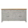 Picture of Pleasanton Solid Wood Hand Carved 4 Drawer Long Sideboard Cabinet