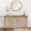 Picture of Folsom Rustic Solid Wood 4 Door Traditional Long Buffet Cabinet
