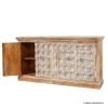 Picture of Folsom Rustic Solid Wood 4 Door Traditional Long Buffet Cabinet