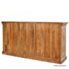 Picture of Folsom Rustic Solid Wood 4 Door Traditional Long Buffet Cabinet