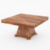 Picture of Gastonia Solid Wood Square Pedestal Dining Table Set