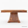 Picture of Gastonia Solid Wood Square Pedestal Dining Table and Chair Set