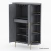 Picture of Beringen Solid Wood Modern 2 Door Liquor Bar Cabinet