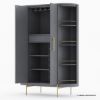 Picture of Beringen Solid Wood Modern 2 Door Liquor Bar Cabinet