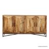 Picture of Ukiah Industrial Farmhouse Style 4 Door Long Buffet Sideboard