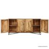 Picture of Ukiah Industrial Farmhouse Style 4 Door Long Buffet Sideboard