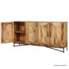 Picture of Ukiah Industrial Farmhouse Style 4 Door Long Buffet Sideboard