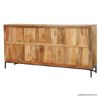 Picture of Ukiah Industrial Farmhouse Style 4 Door Long Buffet Sideboard