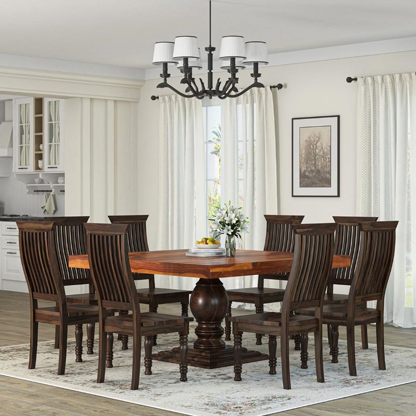 Picture of Minneapolis Farmhouse Solid Wood Dining Table And Chair Set