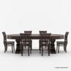 Picture of Tuscan Trestle Solid Wood Dining Table Set