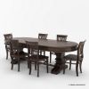 Picture of Tuscan Trestle Solid Wood Dining Table Set