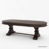 Picture of Tuscan Trestle Solid Wood Dining Table Set