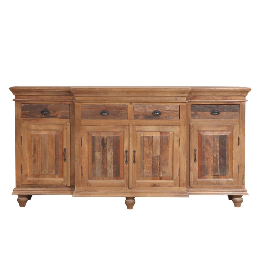 Picture of Allerdale Rustic Solid Wood 4 Drawer Extra Long Buffet Sideboard