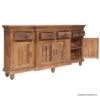 Picture of Allerdale Rustic Solid Wood 4 Drawer Extra Long Buffet Sideboard
