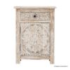 Picture of Grenoble Solid Wood Handcarved 1 Drawer Nightstand