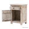 Picture of Grenoble Solid Wood Handcarved 1 Drawer Nightstand
