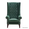 Picture of Whittier Green Upholstered Tufted High Wingback Accent Chair