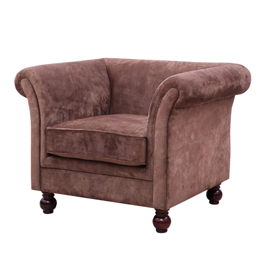 Picture of Stowe Solid Wood rustic Chesterfield Chair