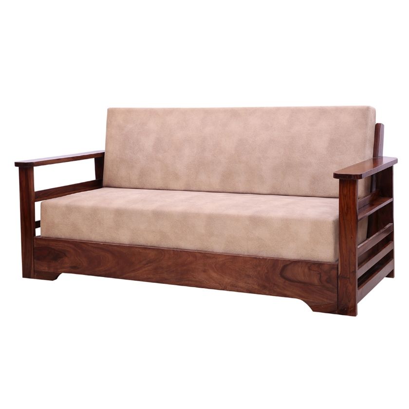 Picture of Franklin Rustic Solid Wood Modern 3-SeaterSofa Living Room Sofa		