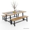 Picture of Spartanburg Outdoor Dining Table with Benches